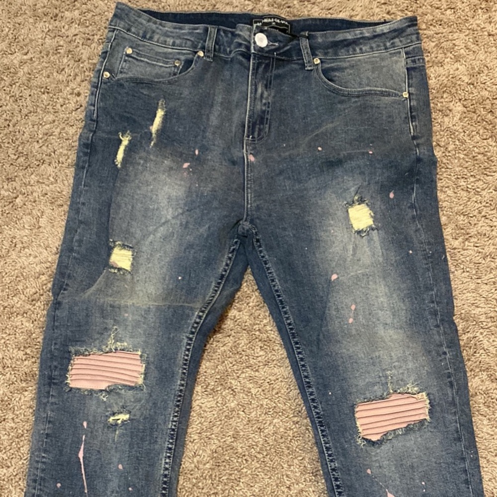 Paint distressed manoir de voir jeans